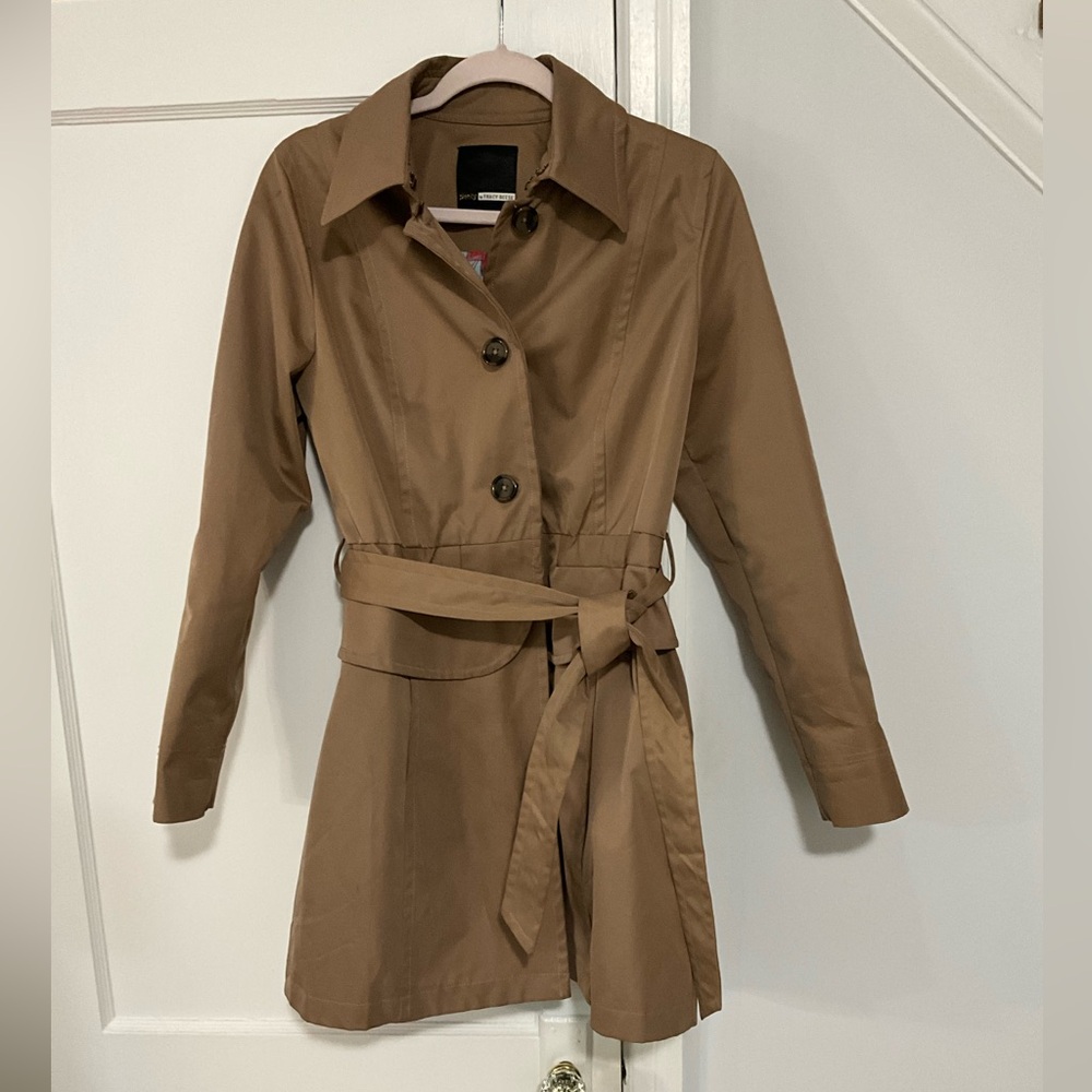 Anthropologie plenty by Tracy Reese Brown Belted Trench Coat